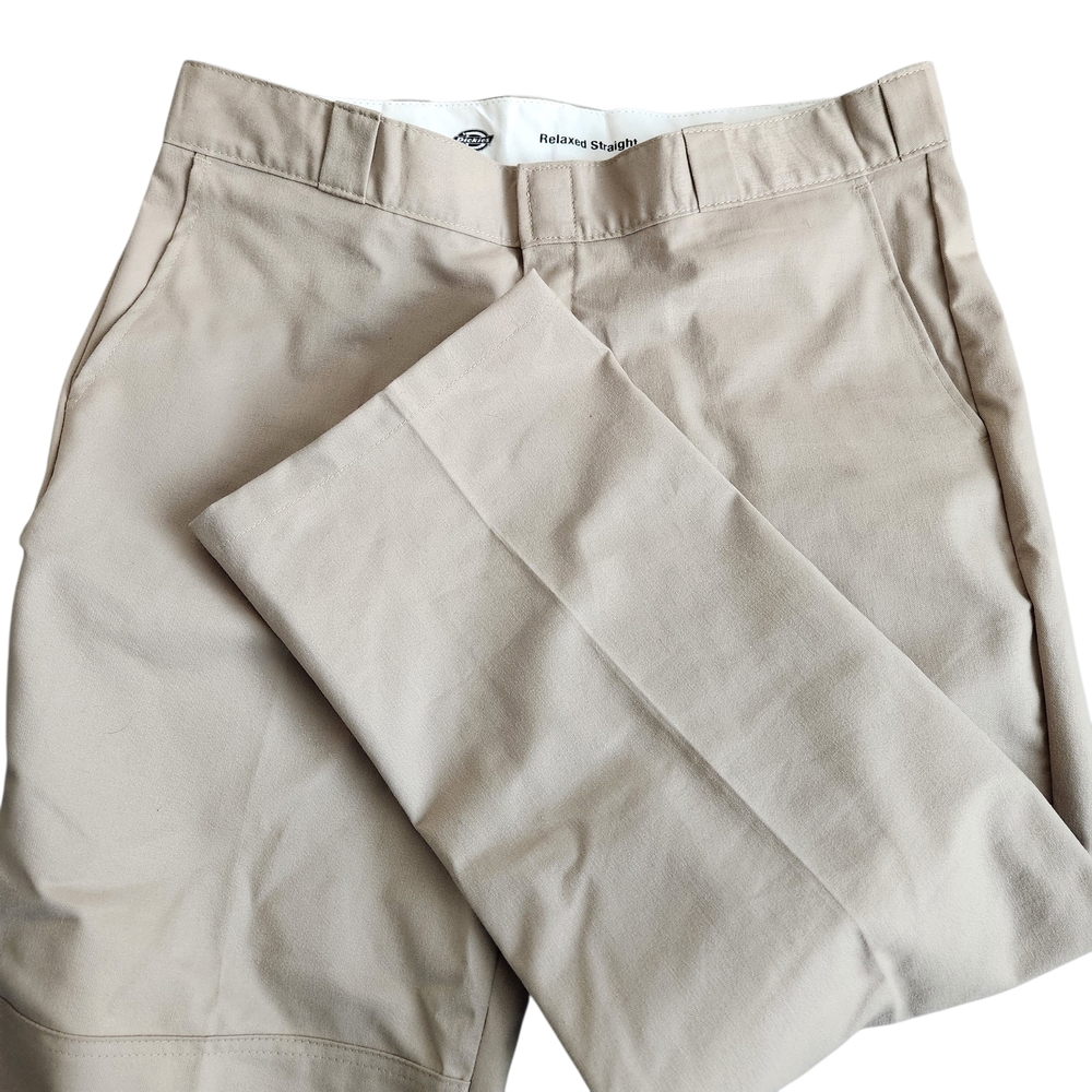 Dickies Flex Relaxed Straight Work Dress Pants Men’s 38x32 Beige Office Casual